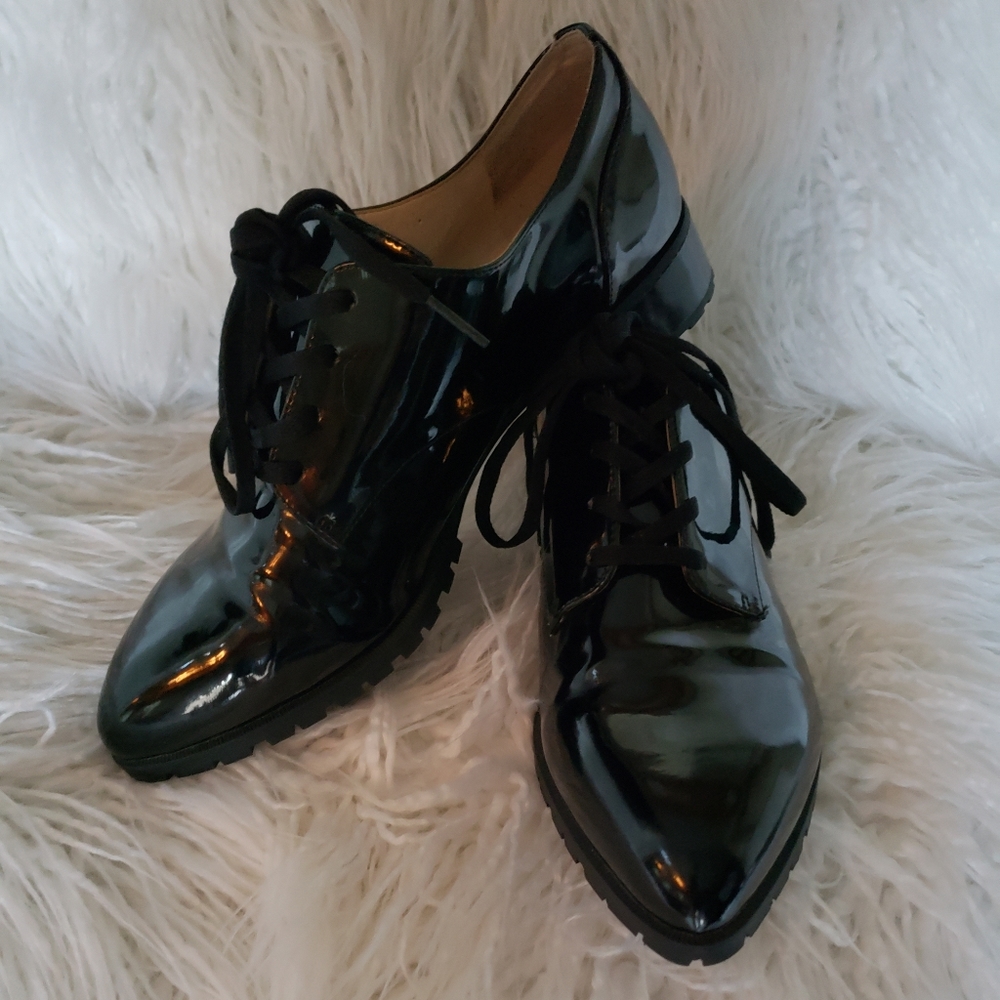 Nine West Black Patent Leather Dress Shoes